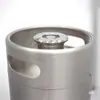 Mini barril de cerveza portátil de 8L de acero inoxidable 304 con placa tipo A y pozo tipo S