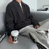 Suéter Casual Personalizado con Solapa para Abrigo, Tejido de Punto Pulóver con Cremallera de Tendencia Nacional para Hombre, Otoño e Invierno 2025, Textura de Alta Calidad