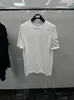 Direto da fábrica TB Tom Verão Novo Clássico Quatro Barras Diamante Malha Crewneck Pullover Manga Curta Casual Manga Curta Trendy