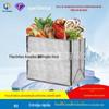 Saco isolante tridimensional de folha de alumínio espessa para caranguejo peludo, frutas frescas, embalagem descartável, bolsa térmica para atacadistas