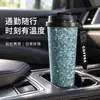 Botella de agua de titanio puro, taza térmica, taza de café elegante y portátil, taza de doble propósito con pajilla, adecuada para hombres y mujeres, para preparar té y beber agua