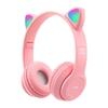 Cross-border P47M orelhas de gato fone de ouvido para crianças fone de ouvido Bluetooth telefone móvel jogo sem fio dobrável cartão de chamada fone de ouvido