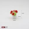 Casa de muñecas casa de muñecas accesorios maceta mini modelo simulación planta pequeña en maceta micro-paisaje adornos planta con flores en maceta
