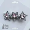 Grampo de Cabelo Estilo Coreano Ins com Strass Salpicado Estrela de Cinco Pontas Moda Clipe de Bico de Pato de Alta Qualidade Clipe para Franja de Menina Acessórios de Cabelo