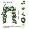 Amazon Rattan Artificial Eucalipto Artificial Flor Artificial Trepadeira Decoração de Casamento Planta Verde Artificial Decoração de Casa