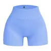 Pantalones Cortos de Yoga Acanalados Sin Costuras Europeos y Americanos, Secado Rápido, Sin Costuras, Cintura Alta, Pantalones Deportivos de Fitness, Pantalones Ajustados de Tres Cuartos