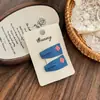 Grampo de Cabelo Azul Denim Xadrez Laço de Renda Coração de Tecido Clip BB Acessórios para Cabelo Quebrado na Testa Lado