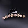 Estilo de Moda Estilo Coreano Distintivo Dulce para Mujer Pinza de Agarre Adorno para la Cabeza Flor Incrustada con Diamantes Horquilla Acrílica para el Cabello Accesorios para el Cabello