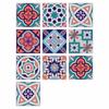 Comércio Exterior Transfronteiriço Adesivos de Azulejo Pintado Mediterrâneo à Prova d'Água Cozinha DIY Costura Criativa Azulejo Decorativo Adesivos de Parede L