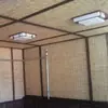 Persianas enrollables ajustables, cortinas de sombreado tejidas con caña, cortinas de puerta para protección solar de balcón, cortinas colgantes para exteriores de patio, decoración de techo transpirable