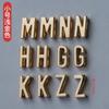 Zhenming aleación de zinc electrochapada hueca con letras hebilla decorativa accesorios de hardware para bolso ropa cinturón zapatos pulsera