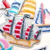 Serie de Barcos de Vela Bordado por Computadora Pegatinas de Tela Bordadas Comercio Exterior Transfronterizo Ropa Pegatinas Decorativas Parche para Agujeros DIY