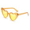 Nuevas gafas de sol transfronterizas europeas y americanas para mujer, gafas de sol de moda con forma de corazón, gafas de sol modernas con forma de corazón de melocotón.