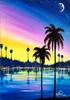 Pintura de diamantes 5D de Amazon, con diseño de atardecer, luna, planta, árbol y paisaje, pintura decorativa DIY, fabricantes, venta al por mayor, superventas