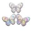 9 colores 23 * 30 mm 1 explosión DIY resina creativa simulación degradado pequeña mariposa llavero colgante para equipaje