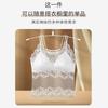 Venta Directa de Fábrica Popular Transfronteriza Camisola de Encaje Hueco para Mujer Verano Talla Grande Sin Costuras Espalda Bonita Ropa Interior con Almohadillas