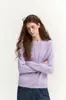 Ropa Única / Sensación '' ( significa 'luz inherentemente suave' o 'con su propio resplandor suave') Suéter de Punto Cepillado de Lana para Mujer