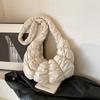 Bolsas da Moda Deste Ano 2026 Novo Estilo Bolsa Croissant Grande Capacidade Bolsa Bolinho Plissado Bolsa Nuvem Bolsa de Ombro Único Transversal para Mulheres