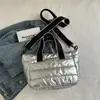 Bolso de Hombro de Aspecto Elegante para Otoño e Invierno para Mujer, Bolso Tote de Algodón Engrosado, Bolso Bandolera Satchel Perlado de Moda, Resistente al Agua, Bolso de Moda para Fitness