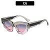 Moda Europea y Americana Nuevas Gafas de Sol Ojo de Gato, Retro Trendy Versátiles Casuales para Hombres y Mujeres, Lentes Anti-UV