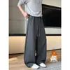2026 HK26693 Calça de Moletom Forrada para Casa Super Macia Corte Assimétrico M-5XL HK26937-Especial P31