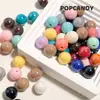 Cuentas Redondas Chapadas, Coloridas, Lindas y Versátiles, Cuentas Básicas, Accesorios con Cuentas, Joyería, Collares, Pulseras, Accesorios para el Cabello, Aretes DIY