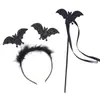 Diademas Creativas Infantiles de Halloween, Accesorios para el Cabello de Araña y Murciélago, Set de Varita de Hada, Accesorios para Disfraces de Fiesta, Suministros Festivos