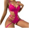 Lingerie Erótica Estilo Europeu e Americano Body de Renda Sexy Casual Roupa de Dormir Sem Costas Feminina Justa Roupa com Abertura no Gancho Venda por Atacado
