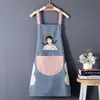 Nuevo delantal impermeable para mujer para limpiarse las manos, traje protector a prueba de aceite, lindo para la cocina, trabajo en casa, ropa, logo, cintura de hombre, al por mayor