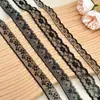 Ribete de Encaje Negro con Correas de Nylon Huecas No Elásticas, Accesorios Florales, Decoraciones para Ropa, Accesorios para el Cabello, Pinzas, Personalización de Fábrica