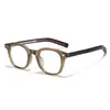 Armazón de Gafas para Miopía Personalizado Remachado Retro Tr90 para Hombres y Mujeres 8653 Simple y de Moda Gafas Planas con Pin Anti-Luz Azul