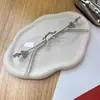 Joyería del Mismo Estilo de Jennie - Juego de Lentes Sin Marco con Borde de Diamante para Mujer, Lentes Planos Ovalados de Alta Gama con Graduación para Monturas de Miopía