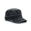 Boné Militar Simples Lavado Retrô Jeans Transfronteiriço Amazon Masculino Feminino Tendência Streetwear Moda Roupa de Trabalho Chapéu