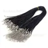 Cuerda para collar al por mayor 2. 0 Corea del Sur cordón de cera para colgar joyería 1.5MM cordón de cera negro en stock venta al por mayor