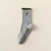Calcetines de Yoga Antideslizantes para Mujer, Calcetines de Media Pantorrilla, Calcetines de Pilates, Calcetines Deportivos Profesionales para Piso de Mujer, Calcetines para Piso de Fitness en Interiores