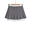 Falda Plisada Estilo Ballet Americano para Mujer Otoño Cintura Alta Spice Girl Falda Corta Estilo Académico Elegante Falda A-Line