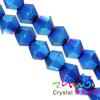 Suministro directo de fábrica de cuentas de cristal artificial de 2/3/4/6/8 mm, cuentas puntiagudas de diamante galvanizadas, material para pulseras de bricolaje.