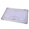 Fondo Blanco Marco de Aleación de Aluminio Tablero Magnético de Tácticas de Fútbol para Enseñar Montado en Pared Tablero de Enseñanza para Competición y Entrenamiento