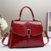 Bolsa Transversal Feminina 2025 Nova High-end Versátil Bolsa de Mão Espelho Couro Patente Bolsa Feminina Exportação Vendas Explosivas recomendam