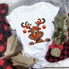 Camiseta de Manga Corta para Mujer de Navidad Moda Estampada Independiente AliExpress chica rellenita Camiseta Base