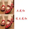 Sapatos de Tecido Bai Zhenhe Old Beijing, Sapatos Femininos para Todas as Estações, Sapatos de Salto Baixo para Dança Quadrada, Sapatos de Mãe, Estilo Étnico Chinês, para Adultos de Meia-Idade e Idosos