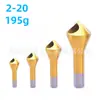 Ferramenta de chanfro para broca de furo inclinado em aço rolante com revestimento de titânio, 4 peças, best-seller transfronteiriço do fabricante, ferramenta de chanfro e rebarbação com remoção interna de cavacos