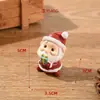 Decoración Navideña Mini Adornos de Resina Animales Pequeños para Escritorio Muñeco de Nieve Anciano Adornos de Reno Regalos para Niños