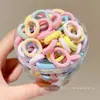 Gomas para el pelo de colores de caramelo para niñas, Bandas elásticas de alta elasticidad para bebés, Gomas que no dañan el pelo, Accesorios para el pelo