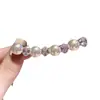Pinza para el pelo estilo coreano de alta resistencia con pedrería y perlas, juvenil, dulce, diseño simple, pinza para fleco lateral, elegante accesorio para el cabello para mujer
