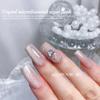 Celebridad de internet joyería de microdiamantes para uñas Súper Brillante Cristal Estrella Diamante Color Mágico fondo puntiagudo mina de diamantes completa negro Champán decoración de uñas Nuevo