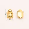 Aleación de tremolo transfronteriza sólida de 1 cm mini simulación superficie brillante lingote de plata adornos regalos chinos lingote pequeño de oro