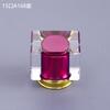Venta al por mayor de 15 botellas de perfume de vidrio con tapón interior de PS transparente, proceso de galvanoplastia de PP, diámetro interior de 17,2 mm.