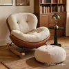 Mecedora de estilo retro europeo, sillón reclinable para adultos para sala de estar y balcón, sofá perezoso, popular silla cáscara de huevo, adecuada para sentarse a largo plazo