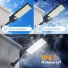 Lâmpada de iluminação solar popular transfronteiriça, lâmpada de pátio externa integrada, poste de luz, lâmpada solar que acende automaticamente ao anoitecer